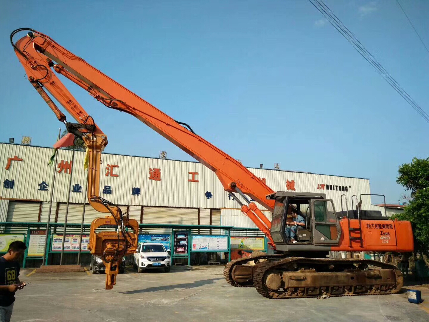 挖掘機(jī)打樁臂、打樁臂、打樁錘、挖掘機(jī)打樁臂廠家