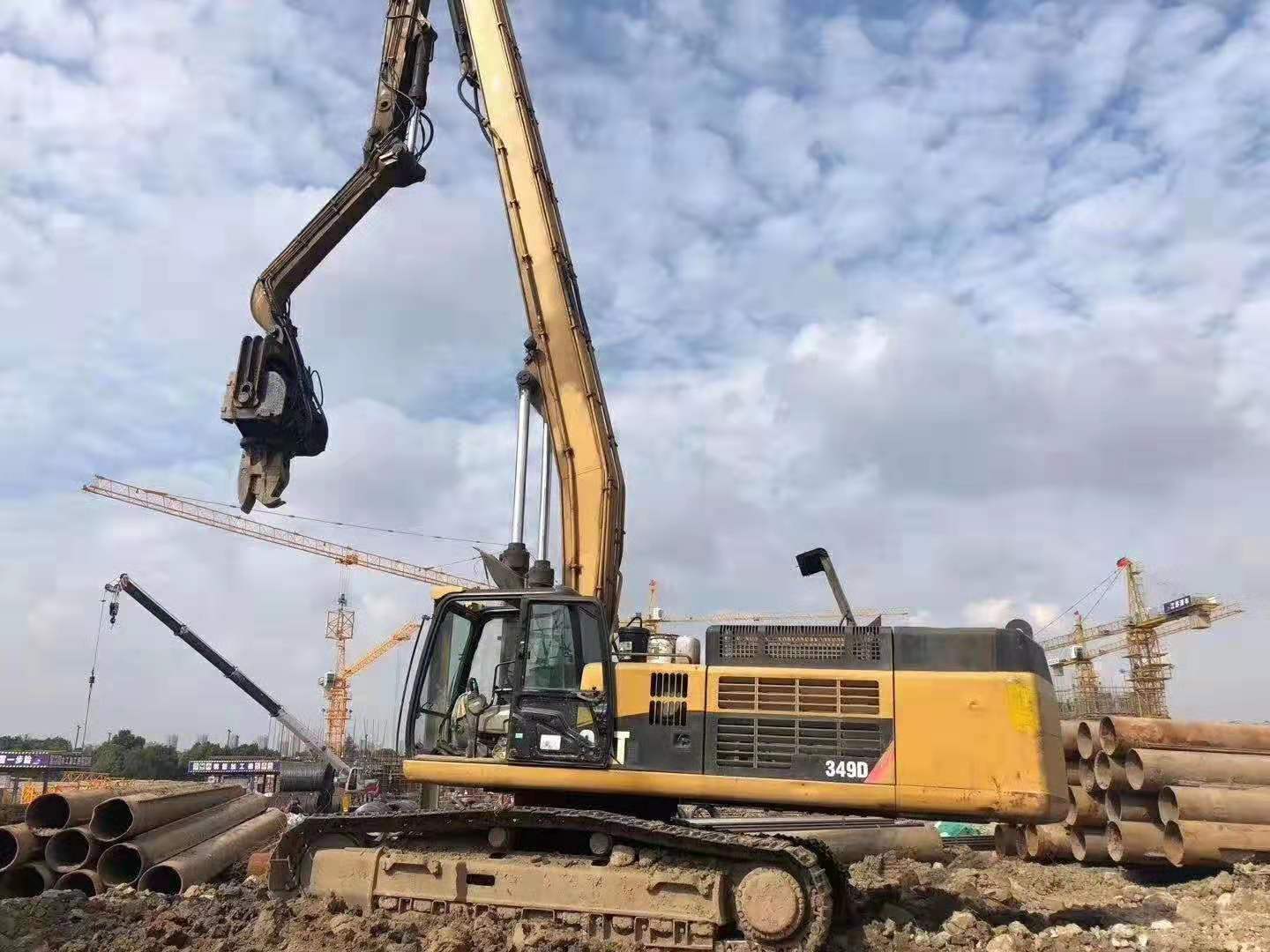 挖掘機(jī)打樁臂、打樁臂、打樁錘、挖掘機(jī)打樁臂廠家